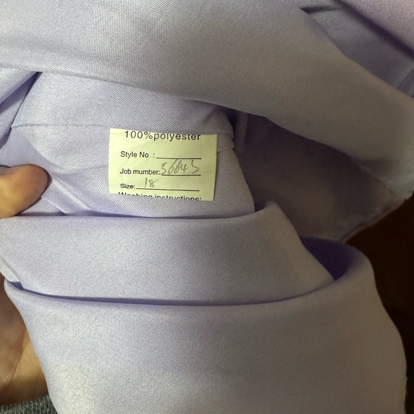 Elegant Lavender Kids Dress with Satin Bow - Picture 3 of 3